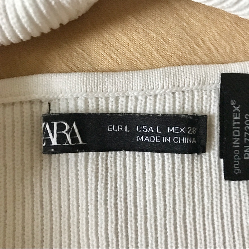 ZARA LIMITED EDITION RIBBED CROP TOP & BOTTOMS - Picture 11 of 13
